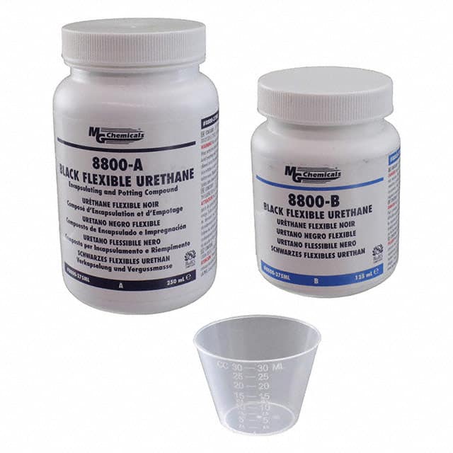 8800-375ML BLACK FLEXIBLE URETHANE POTTING