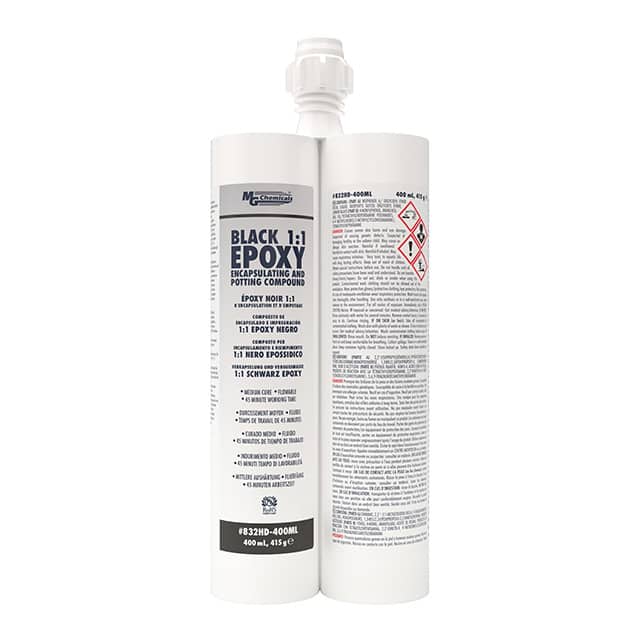 832HD-400ML BLACK 1:1 EPOXY
