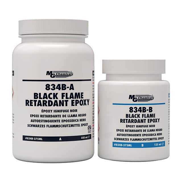 834B-375ML BLACK FLAME RETAREDENT EPOXY