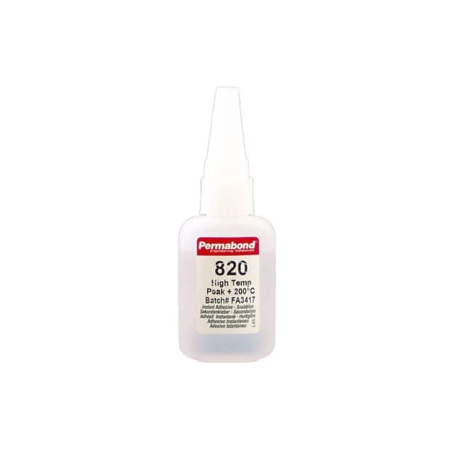820 1 OZ BOTTLE ACRYLIC ADHESV FAST CURE CLR 1OZ