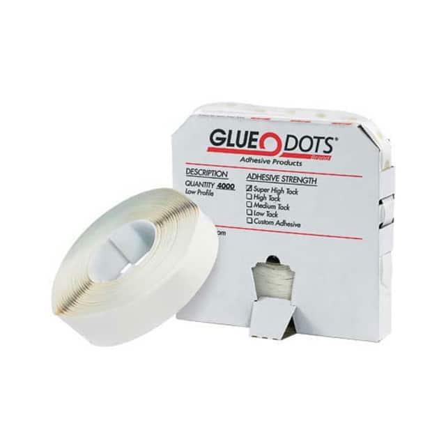 GD102 MEDIUM TACK GLUE DOTS, LOW PROFI
