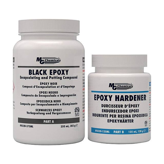 834FRB-375ML BLACK FLAME RETAREDENT EPOXY