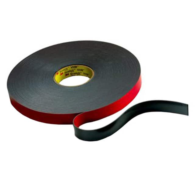 5925(1"X72YD) TAPE DBL COATED BLACK 1"X 72YDS