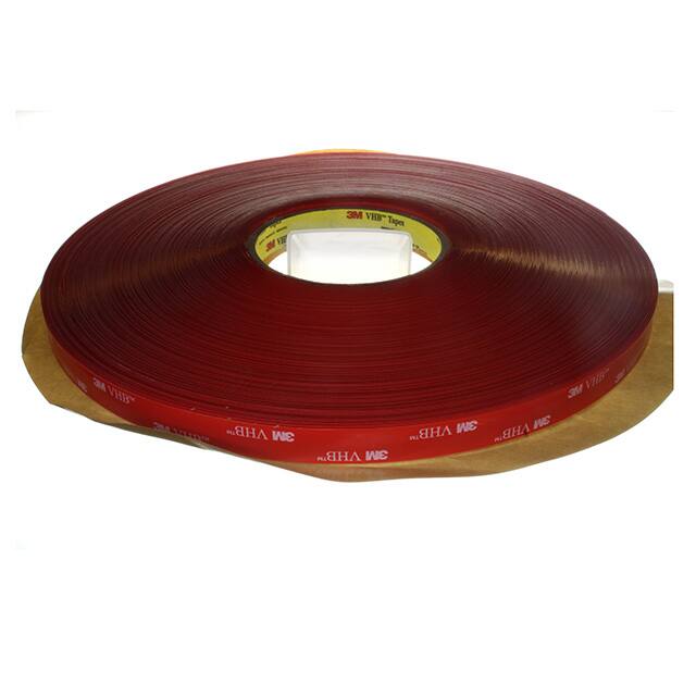 5-4905-1/2-4R TAPE DBL COATED CLR 1/2"X 4" 5PK