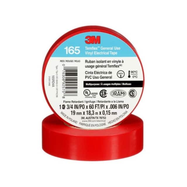 165RD4A VINYL ELECT TAPE 165 RED 3/4"X60