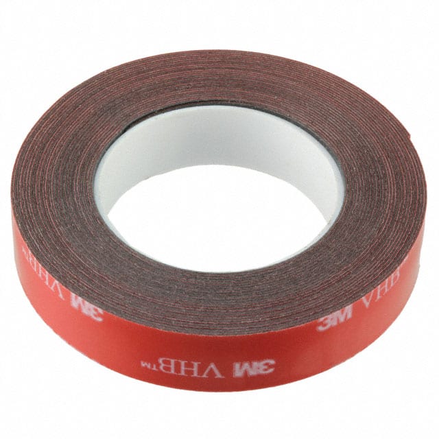 1/2-5-5915 TAPE DBL COATED BLACK 1/2"X 5YDS