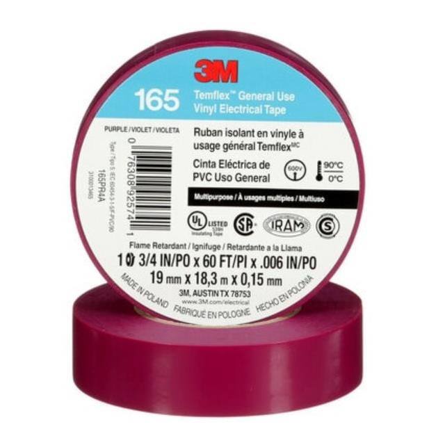165PR4A VINYL ELECT TAPE 165 PURPLE 3/4"