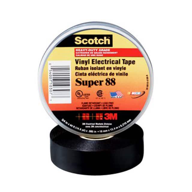 88-SUPER-2X36YD TAPE ELECTRICAL BLACK 2"X 36YDS