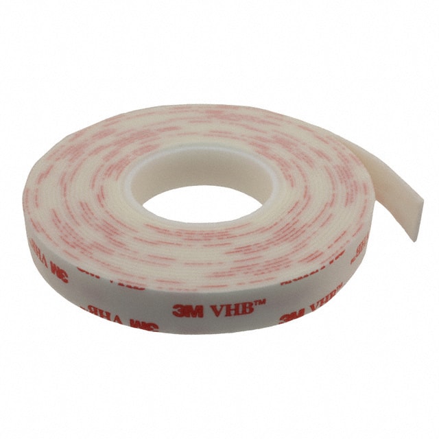 1/2-5-4952 TAPE DBL COATED WHITE 1/2"X 5YDS