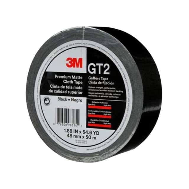 GT2 BLACK 48MMX50M PREMIUM MATTE CLOTH (GAFFERS) TA