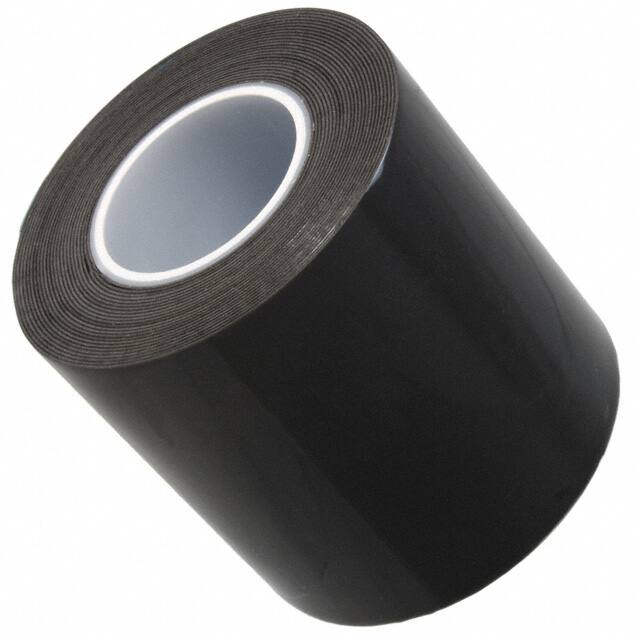 4-5-4929 TAPE DBL COATED BLACK 4"X 5YDS