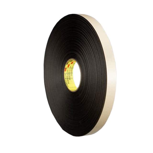 4492B-3/4"X72YD TAPE DBL COATED BLK 3/4"X 72YDS