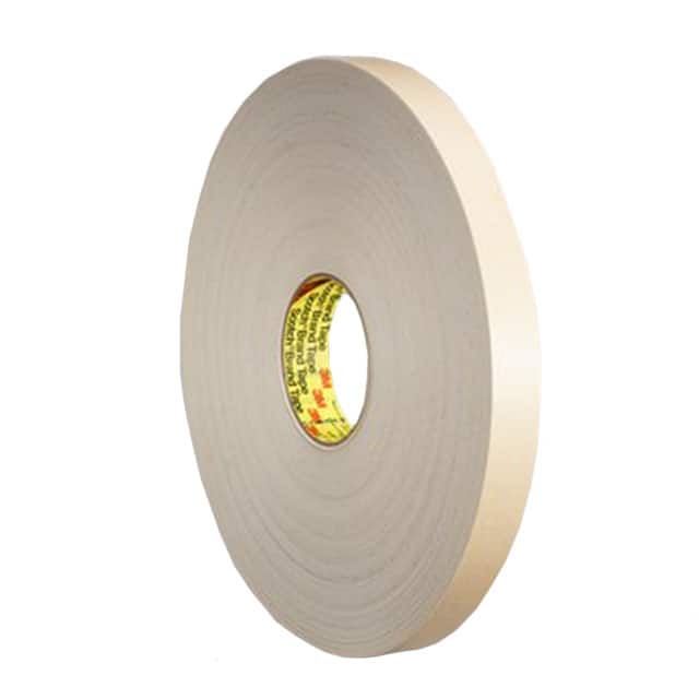 4492W-1/2"X72YD TAPE DBL COATED WHT 1/2"X 72YDS