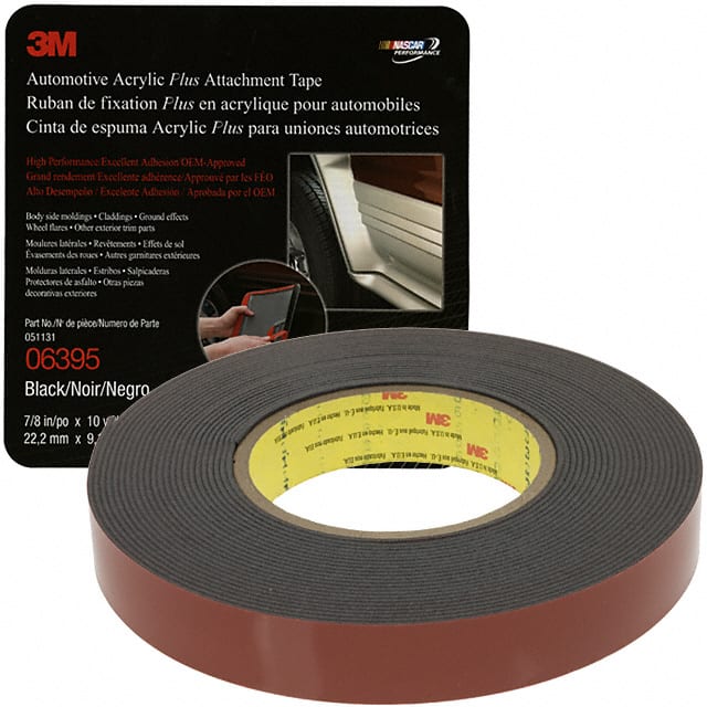 06395 TAPE DBL COATED BLK 7/8"X 10YDS
