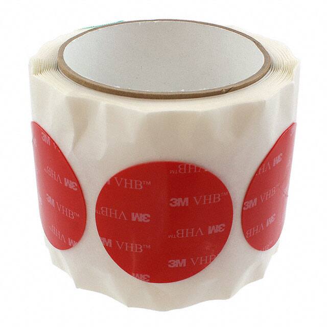 3M 4905 CIRCLE-2"-100 TAPE DBL COATED CLR 2" DIA 100PK