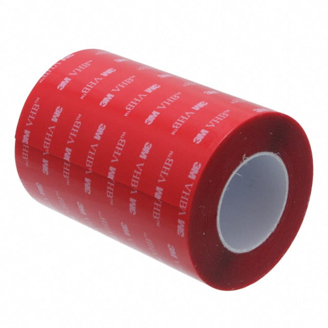 4-5-4905 TAPE DBL COATED CLEAR 4"X 5YDS