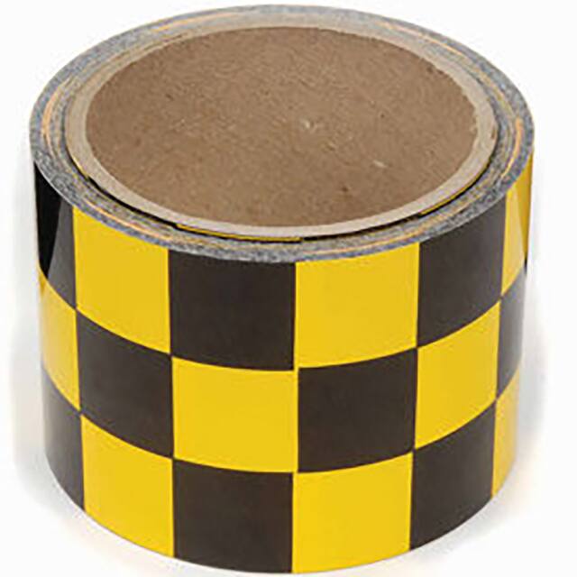 LCB310 INCOM CHECKERBOARD HAZARD TAPE,