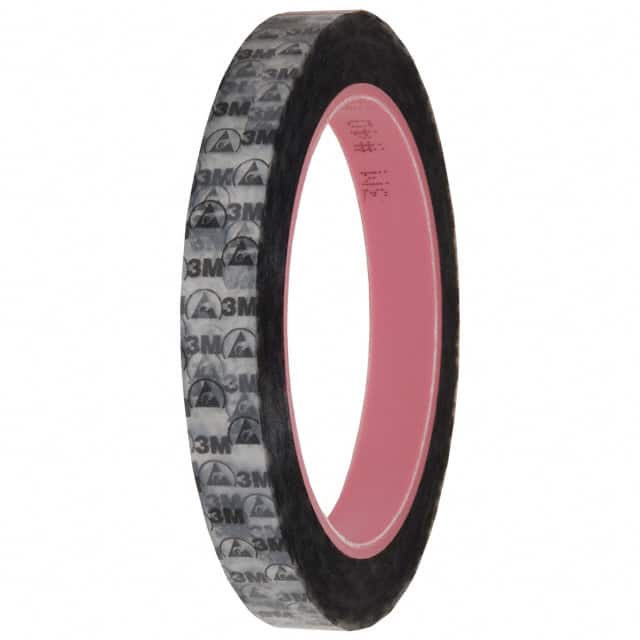 40 PR (PRINTED) X 1/2" TAPE ESD CLEAR/BLACK 1/2"X 72YD