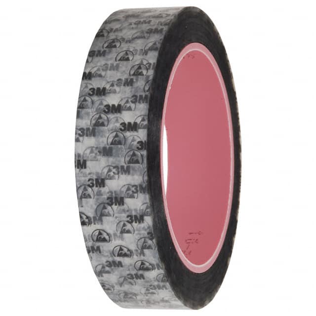 40 PR (PRINTED) X 1" TAPE ESD CLEAR/BLACK 1"X 72YD