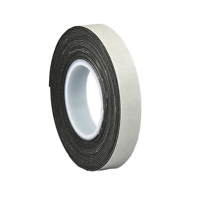 1/2-5-4462B TAPE DBL COATED BLACK 1/2"X 5YDS