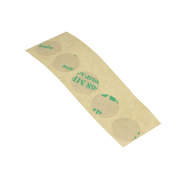 5-9495MP-1/2-4R TAPE DBL COATED CLR 1/2"X 4" 5PK