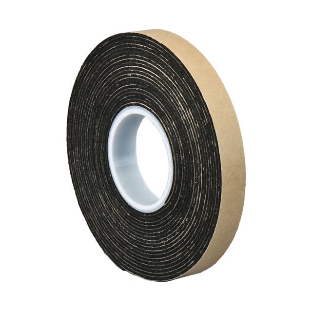 1/2-5-4496B TAPE DBL COATED BLACK 1/2"X 5YDS