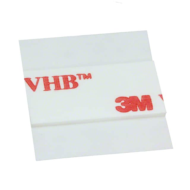 1/2-X1-4952-100 TAPE DBL COAT WHT 1/2"X 1" 100PK