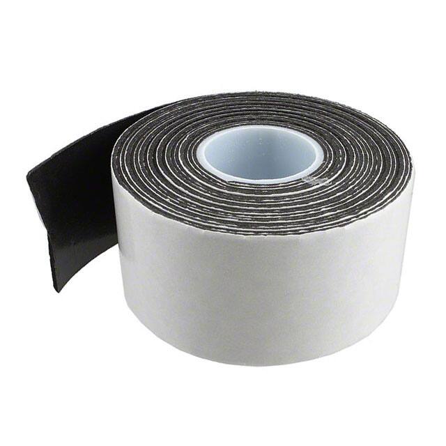 2-5-4466B TAPE DBL COATED BLACK 2"X 5YDS