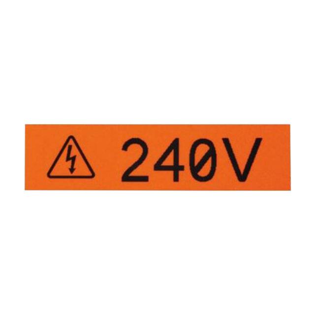 T050X000VUC-BK TAPE MARKING BLK/ORG 1/2"X 8.3YD