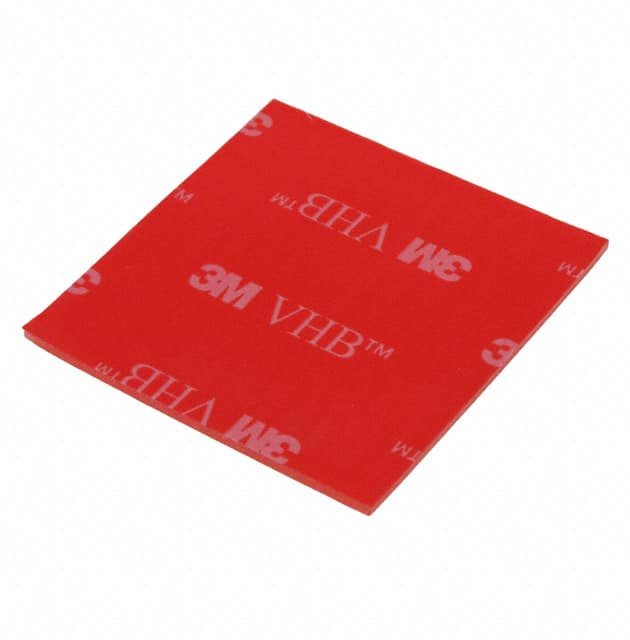 3M 4910 1"SQ-250 TAPE DBL COATED CLR 1"X 1" 250PK
