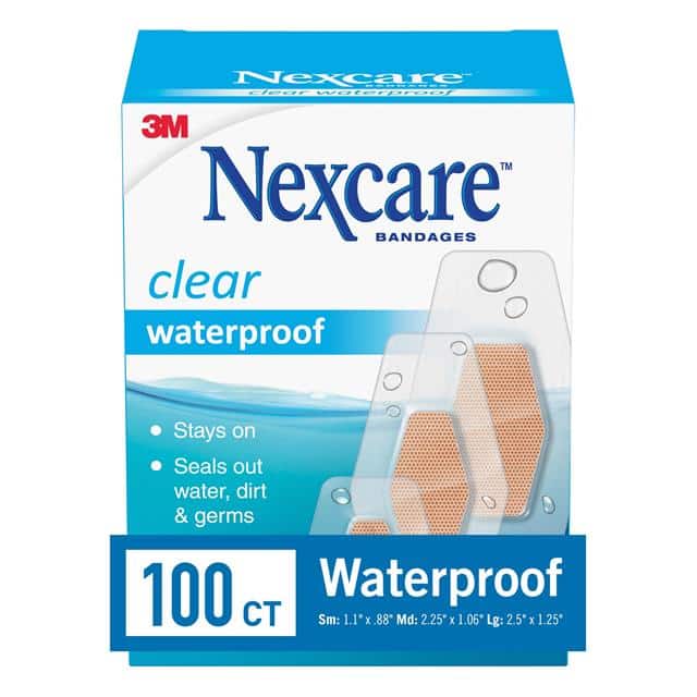 432-100 100CT/BOX NEXCARE WATERPROOF ASSORTED BAND