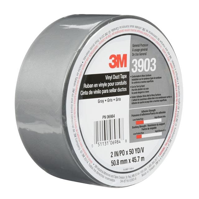 3903 3M VINYL DUCT TAPE 3903, GRAY, 2