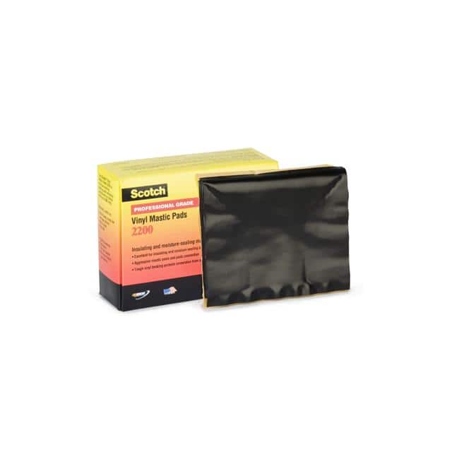 2200-2.5X4.5IN SCOTCH VINYL MASTIC PAD 2200, 2-