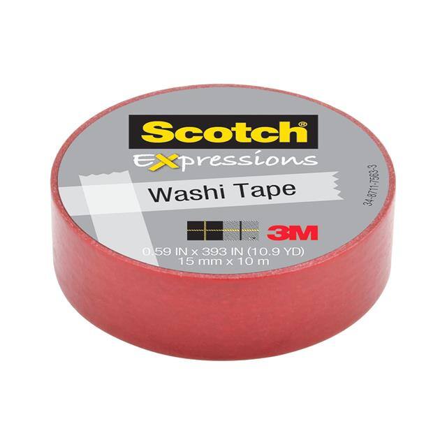 C314-RED SCOTCH EXPRESSIONS TAPE C314-RED