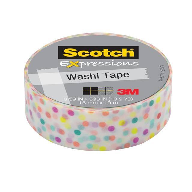 C314-P47 SCOTCH EXPRESSIONS WASHI TAPE C3