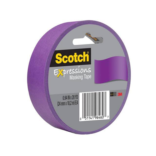 3437-PUR-ESF SCOTCH EXPRESSIONS MASKING TAPE,