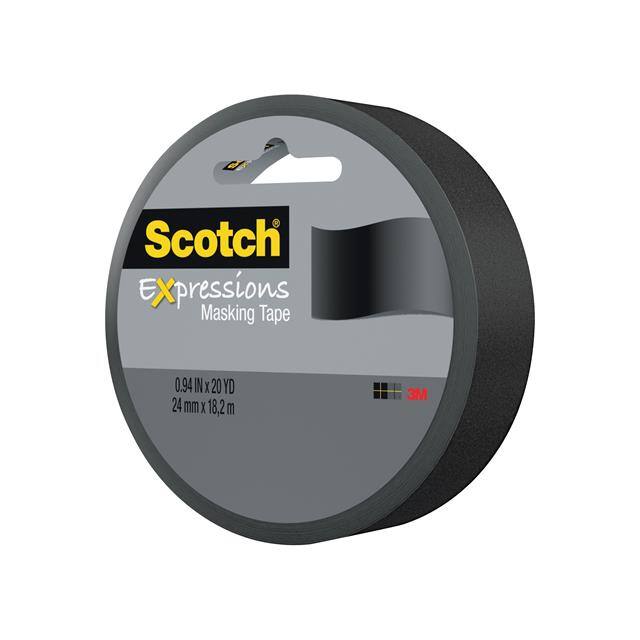 3437-BLK SCOTCH EXPRESSIONS MASKING TAPE