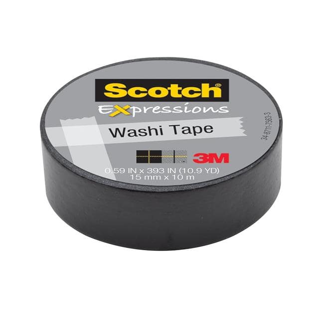 C314-BLK SCOTCH EXPRESSIONS WASHI TAPE C3
