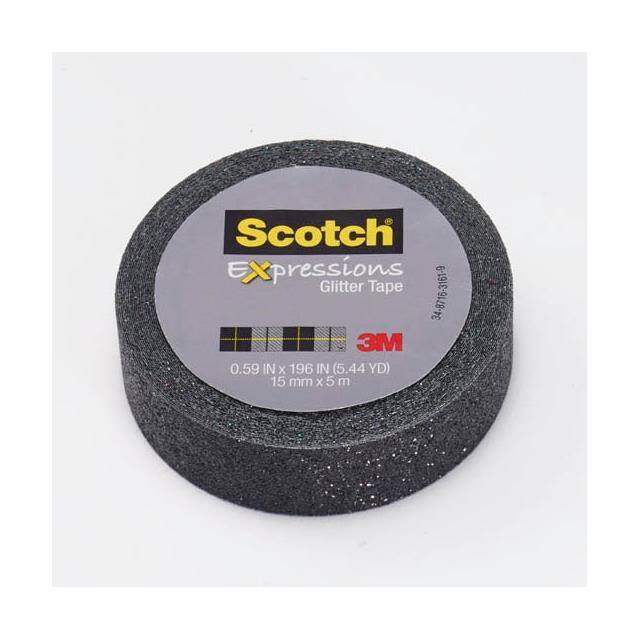 C514-BLK SCOTCH EXPRESSIONS GLITTER TAPE