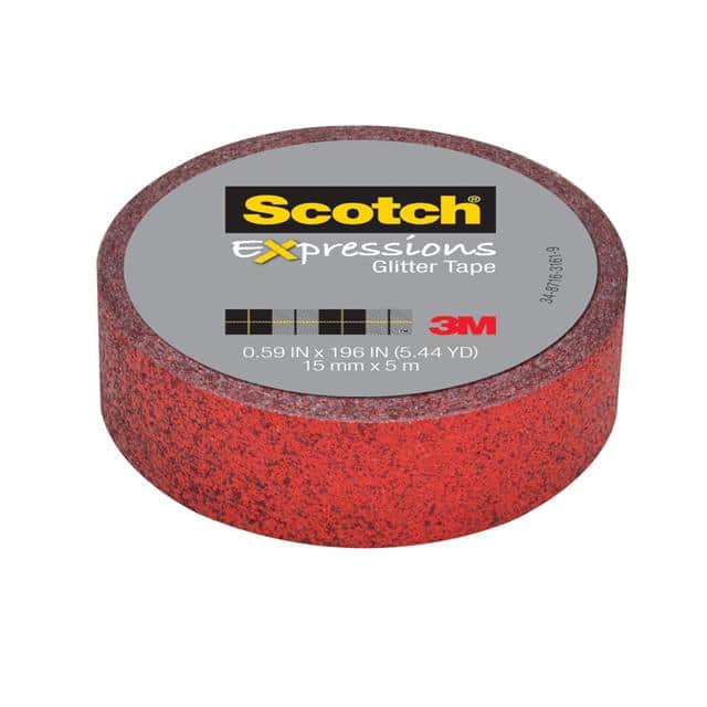 C514-RED SCOTCH EXPRESSIONS GLITTER TAPE