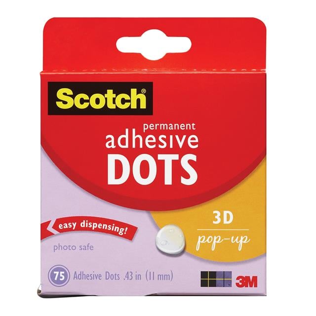 010-75PU SCOTCH ADHESIVE DOTS 010-75PU