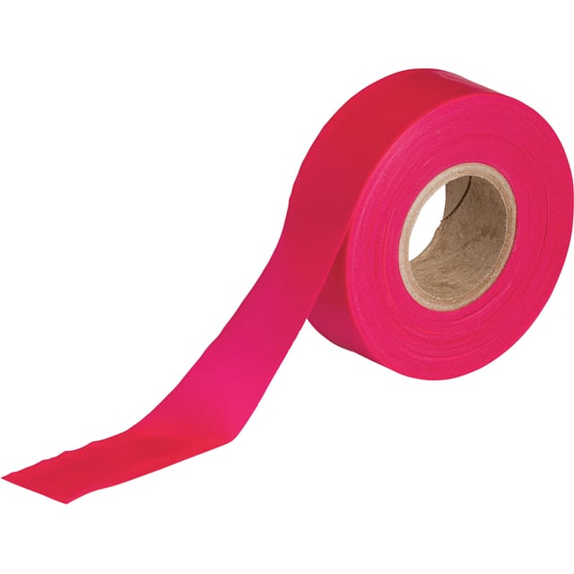 58349 STANDARD FLAGGING TAPE, FLUORESC