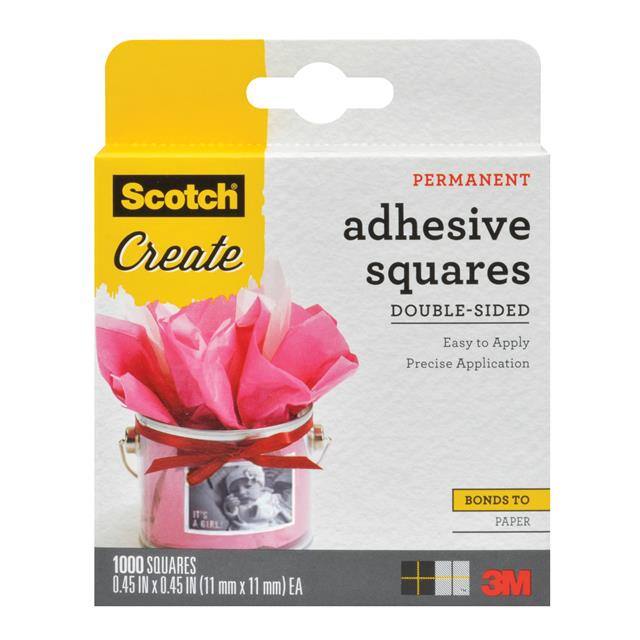 009-1000-CFT SCOTCH ADHESIVE SQUARES 009-1000