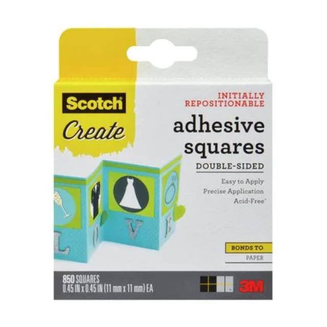 009-850-CFT SCOTCH ADHESIVE SQUARES