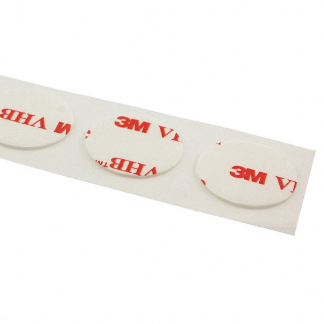 5-4930-3/4 TAPE DBL COATED WHT 3/4" DIA 5PK
