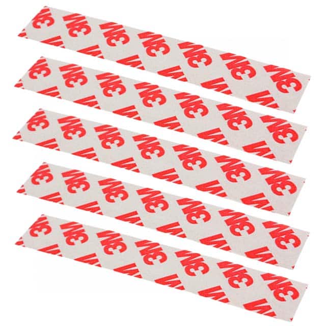 5-9088-3/4-4R TAPE DBL COATED CLR 3/4"X 4" 5PK