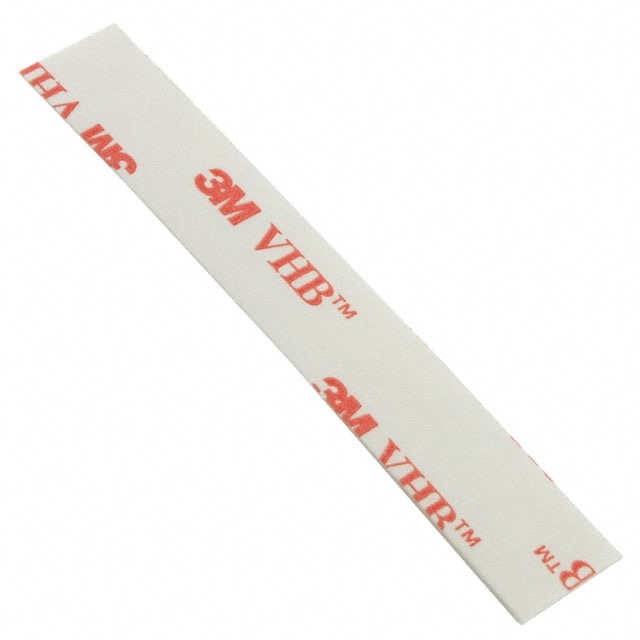 5-4930-1/2-3R TAPE DBL COATED WHT 1/2"X 3" 5PK