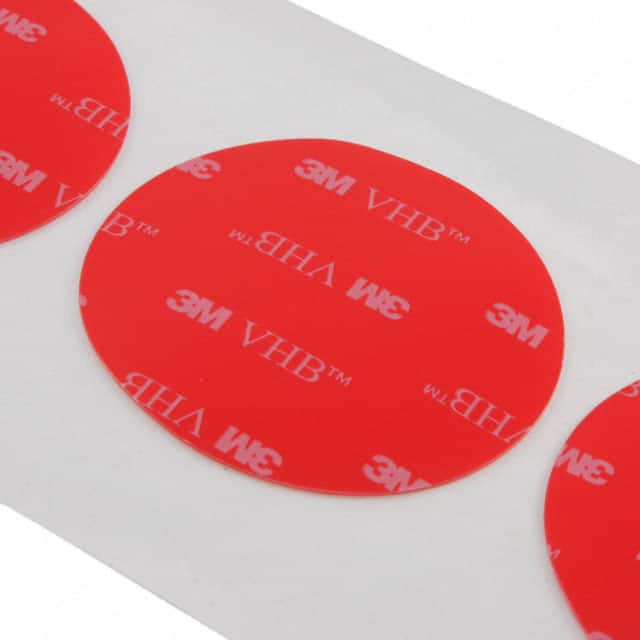 5-4905-2S TAPE DBL COATED CLEAR 2"X 2" 5PK