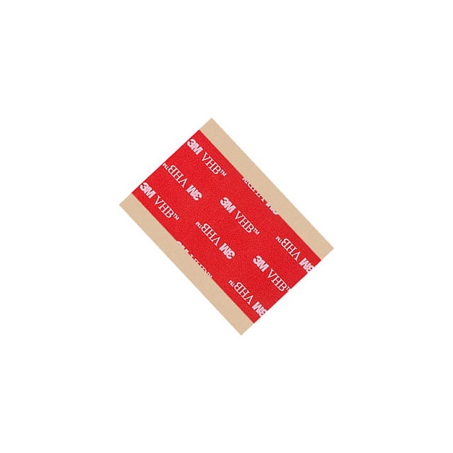 5-5962-3/4-4R TAPE DBL COATED BLK 3/4"X 4" 5PK