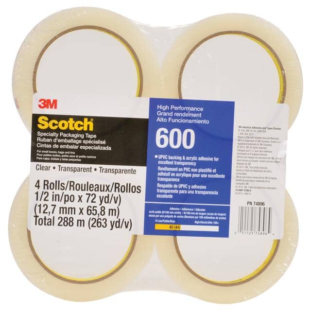 600 PK4 SCOTCH LIGHT DUTY PACKAGING TAPE